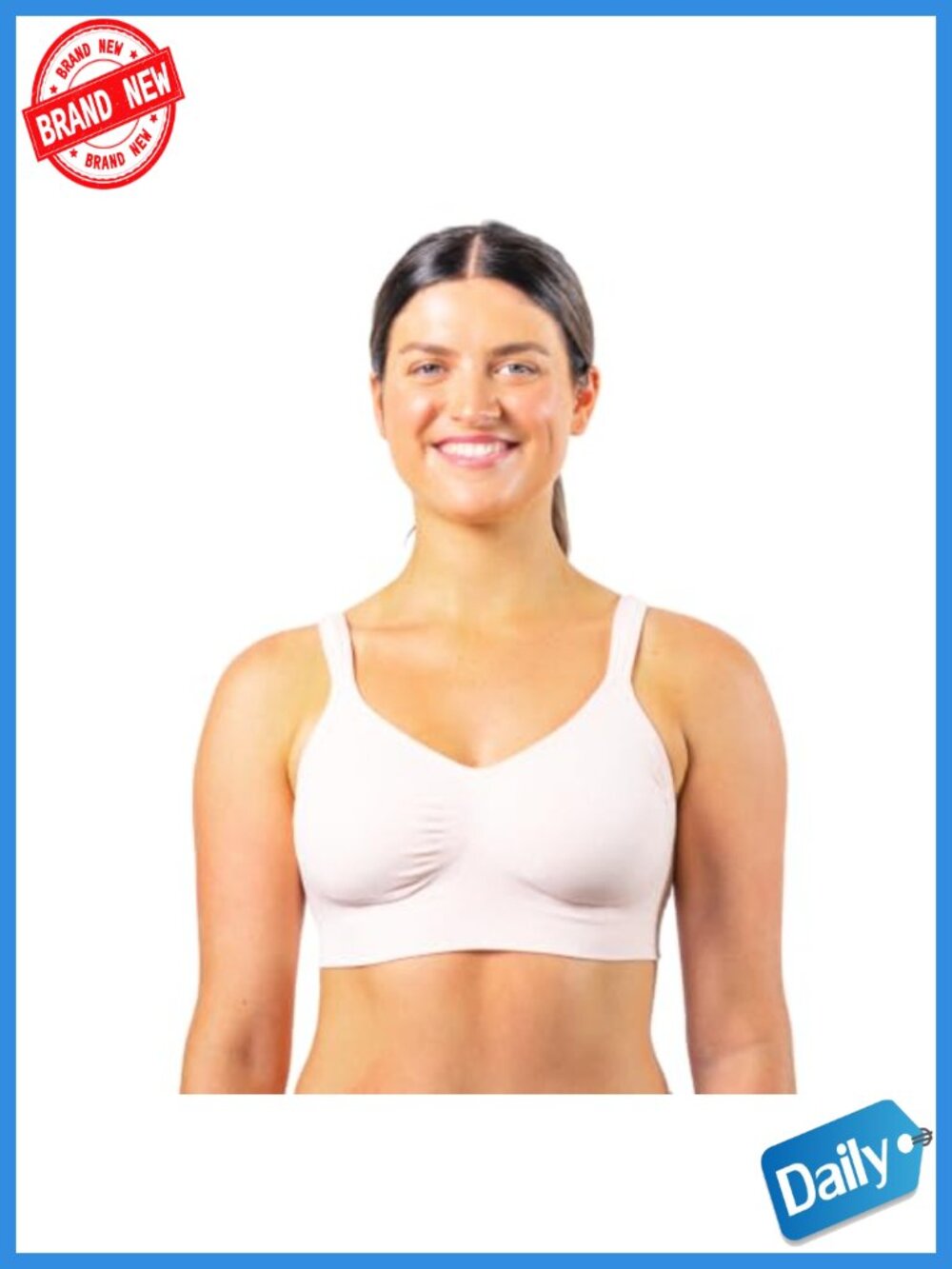 Light Compression Post-Surgery Bra Front Zipper Mastectomy Recovery
